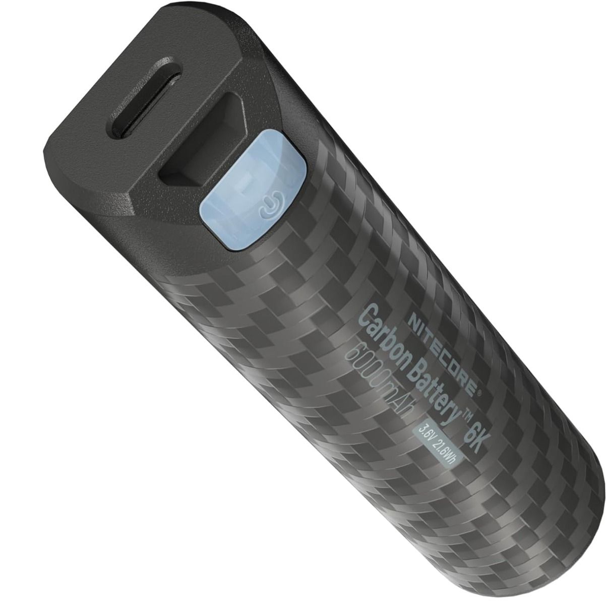 Nitecore Batería de Carbono 6K USB-C Recargable Ligera 6000mAh Resistente al Agua Power Bank