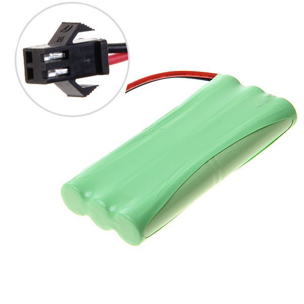 Paquete de baterías recargables Ni-MH ecológico de 7,2 V, AA, 1800 mAh, con conector SM, para coches de juguete y batería de dispositivos.