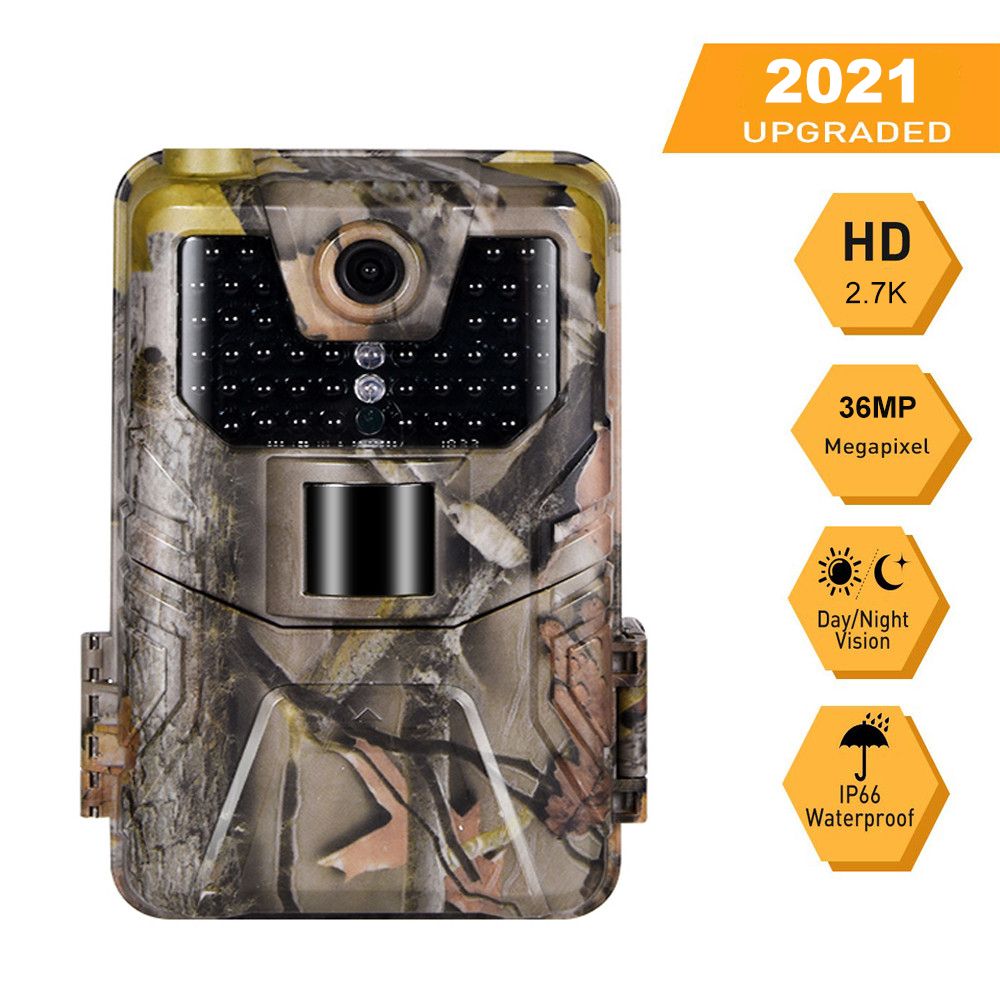 HC-900A Cámaras de Rastreo 36MP 2.7K Visión Nocturna Infrarrojo Invisible Sensor PIR Ideal Vida Silvestre
