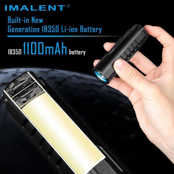 Descubre IMALENT LD70 linterna LED 4000 lúmenes para aventureros con pantalla OLED integrada y diseño compacto