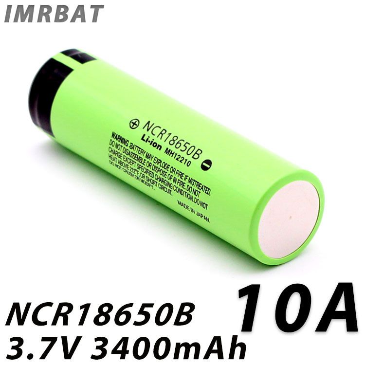 Batería recargable de iones de litio NCR18650B 3400mAh 18650
