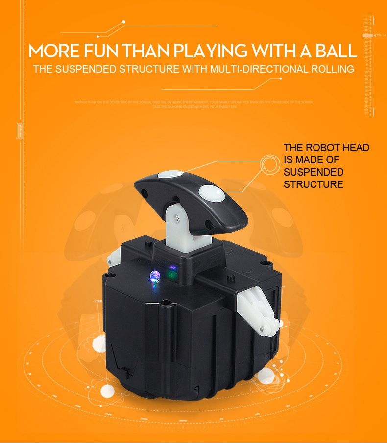Nuevo RC robot BB-8 Star Wars de 205 cm con rotación 360° y suspensión magnética para diversión de niños