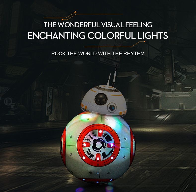 Nuevo RC robot BB-8 Star Wars de 205 cm con rotación 360° y suspensión magnética para diversión de niños