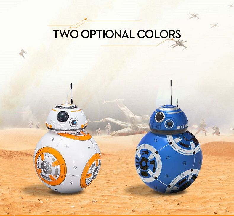 Nuevo RC robot BB-8 Star Wars de 205 cm con rotación 360° y suspensión magnética para diversión de niños