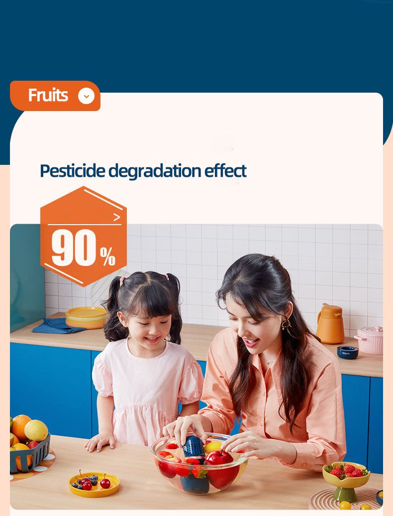 Donlim Desinfectante Verduras Máquina lavavajillas portátil para sanitizar y eliminación de pesticidas