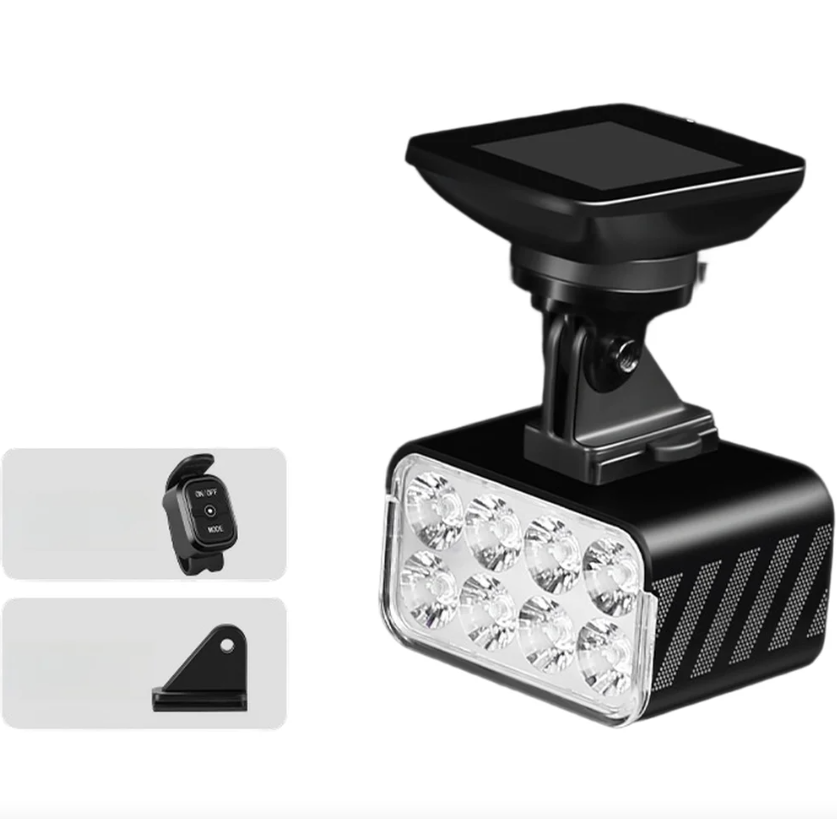 Farol delantero de bicicleta con elevación remota inalámbrica de 1800 lúmenes, linterna frontal elevable