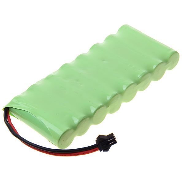 Batería Recargable Ni-MH 9.6V AA 1800mAh con Conector SM para Vehículos de Control Remoto, Ecológica de Alta Capacidad