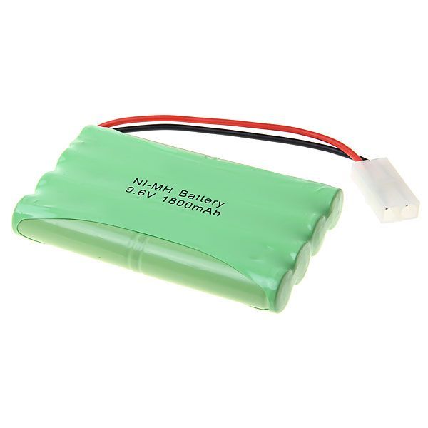 Batería Recargable Ni-MH 9.6V AA 1800mAh Alta Capacidad Energía Verde para Vehículos Teledirigidos y Mandos