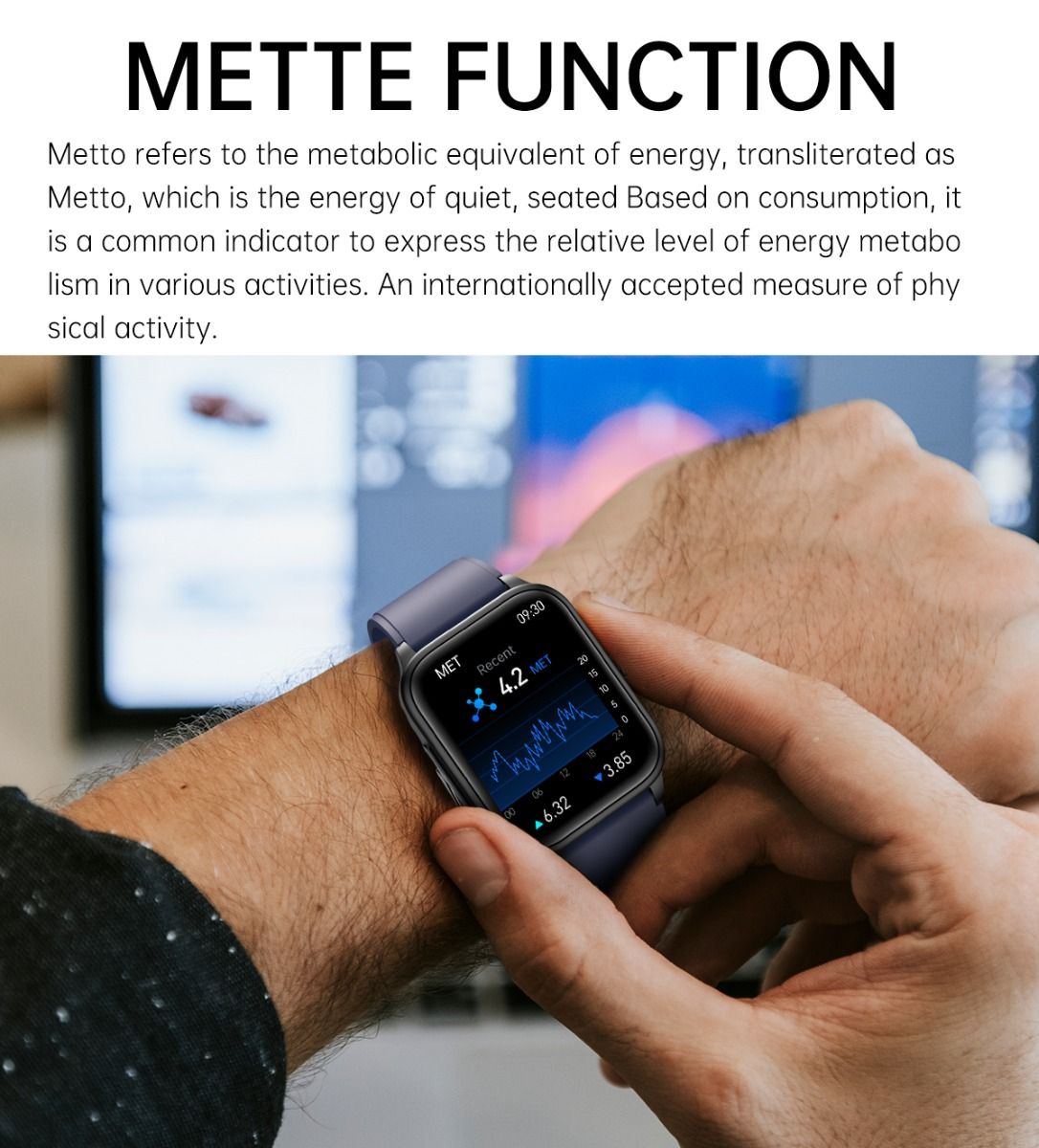 ET540 Glucosa en sangre ECG Temperatura corporal Presión arterial Oxígeno en sangre Frecuencia cardíaca Llamada Bluetooth Reloj inteligente Rastreador de fitness