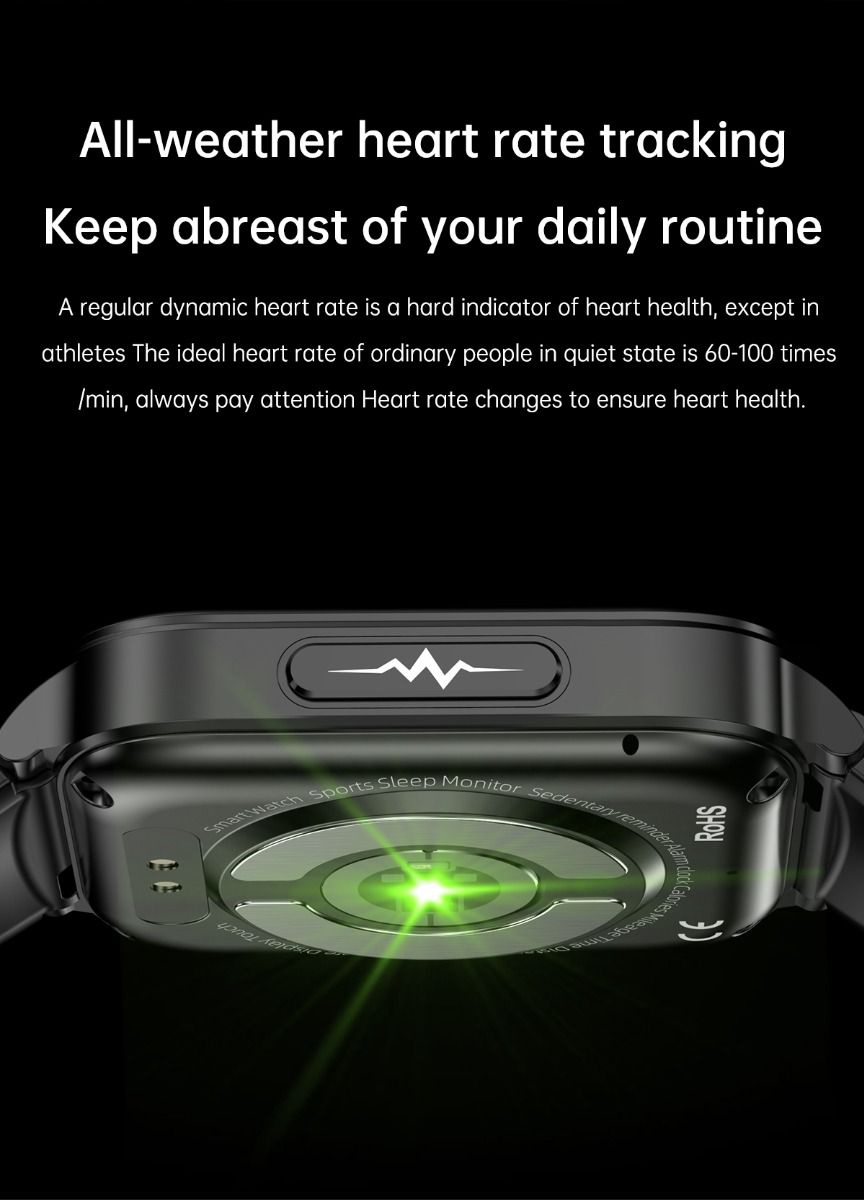 ET540 Glucosa en sangre ECG Temperatura corporal Presión arterial Oxígeno en sangre Frecuencia cardíaca Llamada Bluetooth Reloj inteligente Rastreador de fitness