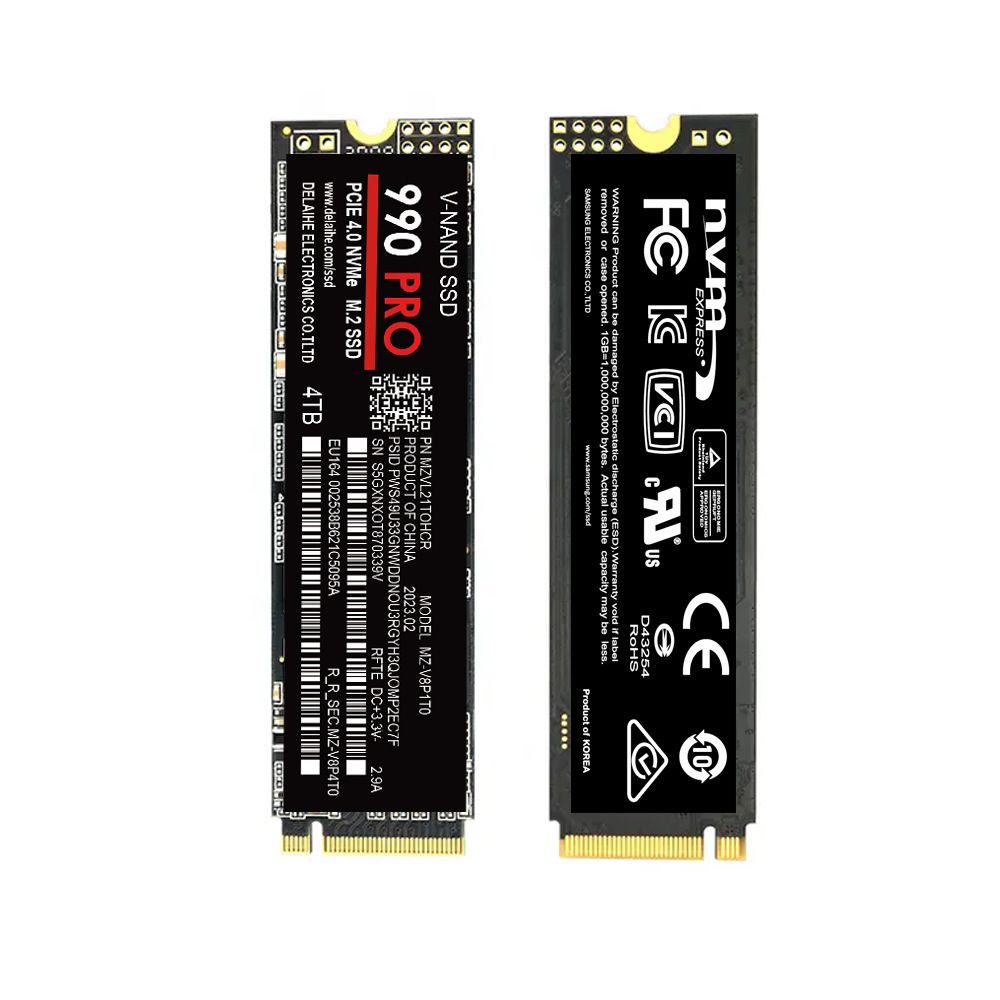 SSD de alta velocidad 990 PRO PCIe 4.0 NVMe 4.0 M.2 2280 1TB 2TB 4TB SSD interno de estado sólido para portátil PC PS4