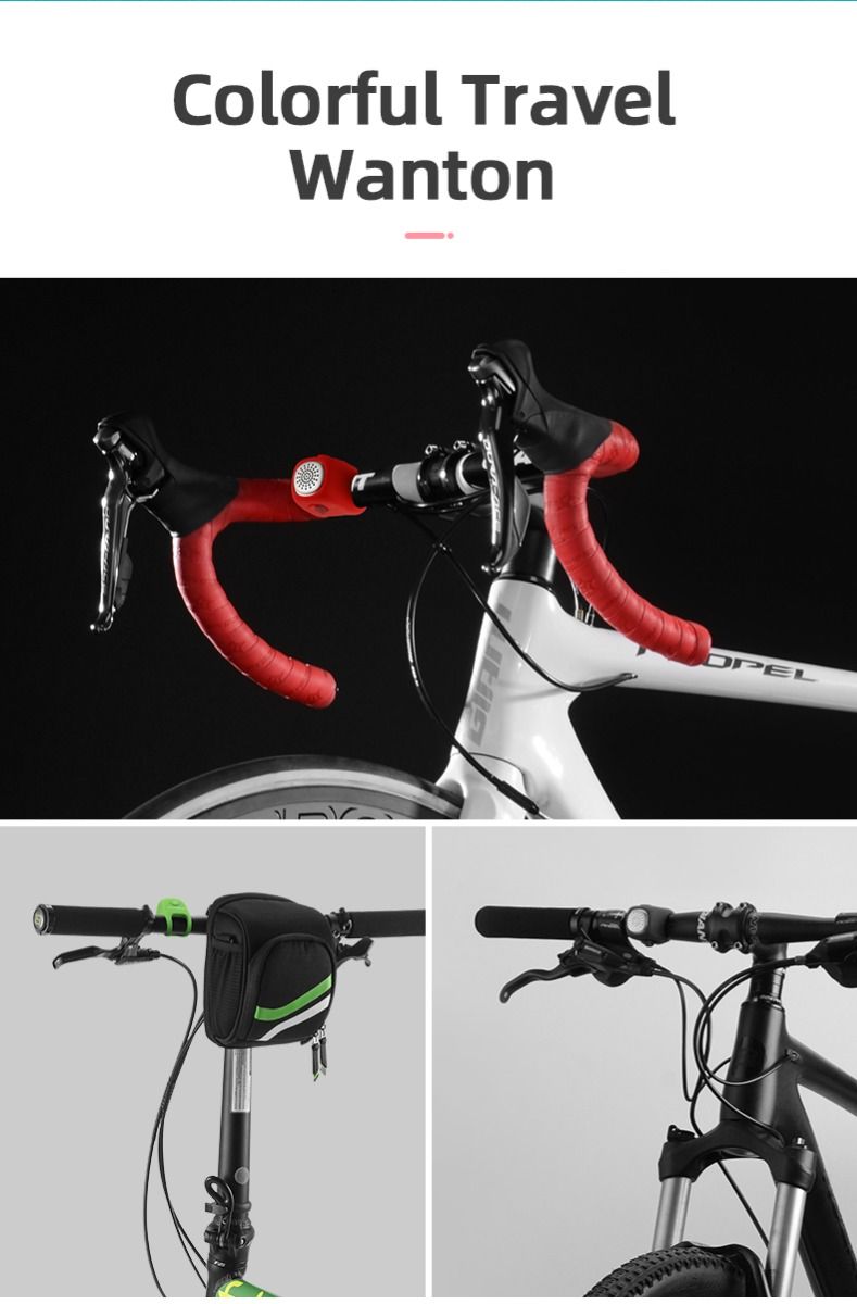 ROCKBROS Timbre Eléctrico para Bicicleta con Bocina de 90 dB, Diseño a Prueba de Lluvia, Accesorio para Manillar de MTB para una Conducción Segura