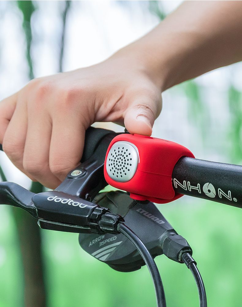 ROCKBROS Timbre Eléctrico para Bicicleta con Bocina de 90 dB, Diseño a Prueba de Lluvia, Accesorio para Manillar de MTB para una Conducción Segura