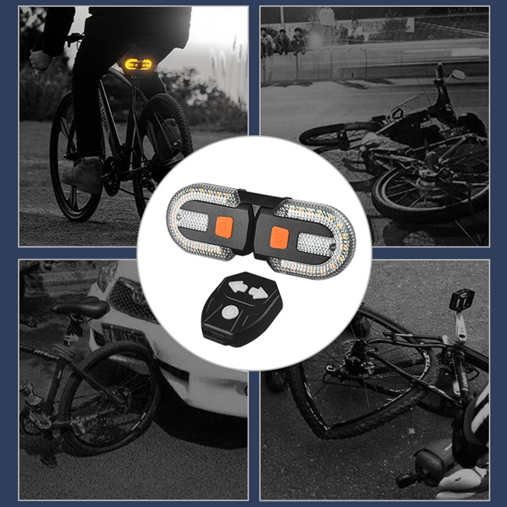 Luz trasera recargable por USB con señal de giro para bicicleta, lámpara LED, accesorio de seguridad para la visibilidad del ciclista