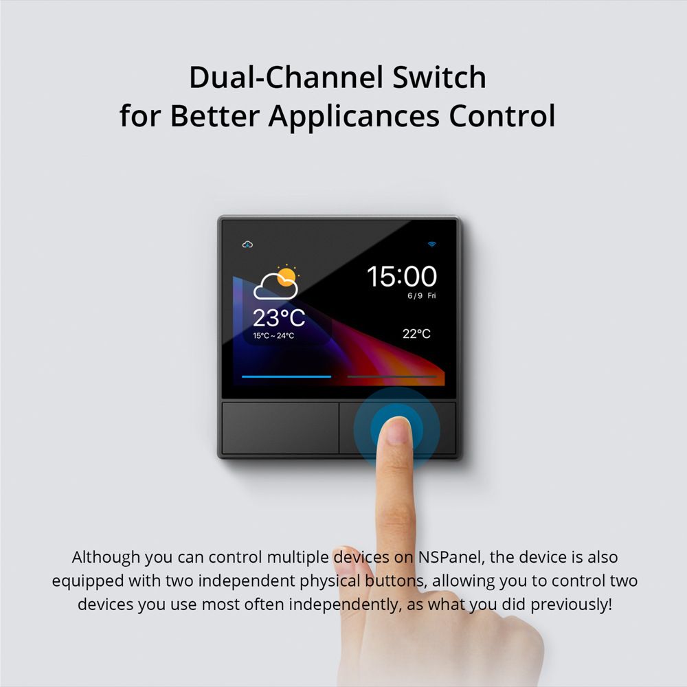 SONOFF NSPanel Interruptor Inteligente de Escena WiFi Control Todo-en-Uno con Pantalla Táctil para Automatización del Hogar Inteligente