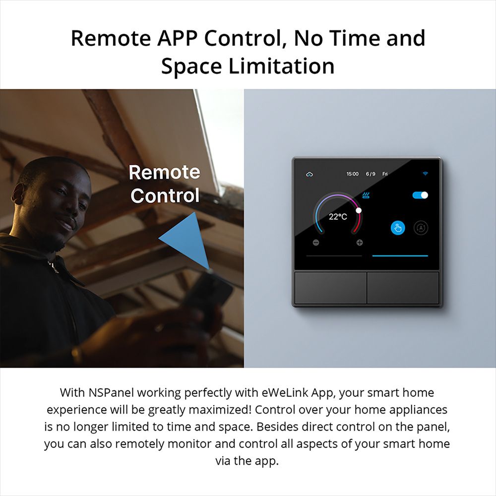 SONOFF NSPanel Interruptor Inteligente de Escena WiFi Control Todo-en-Uno con Pantalla Táctil para Automatización del Hogar Inteligente