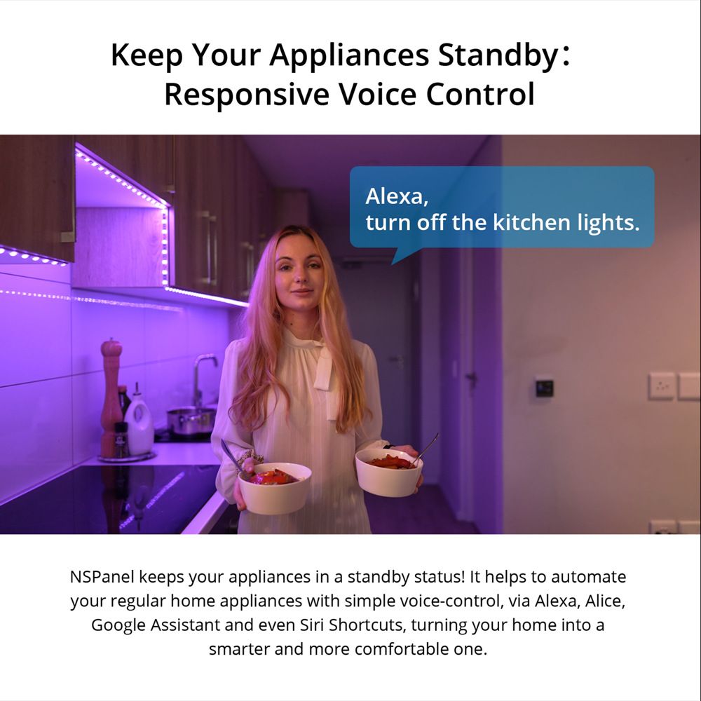 SONOFF NSPanel Interruptor Inteligente de Escena WiFi Control Todo-en-Uno con Pantalla Táctil para Automatización del Hogar Inteligente