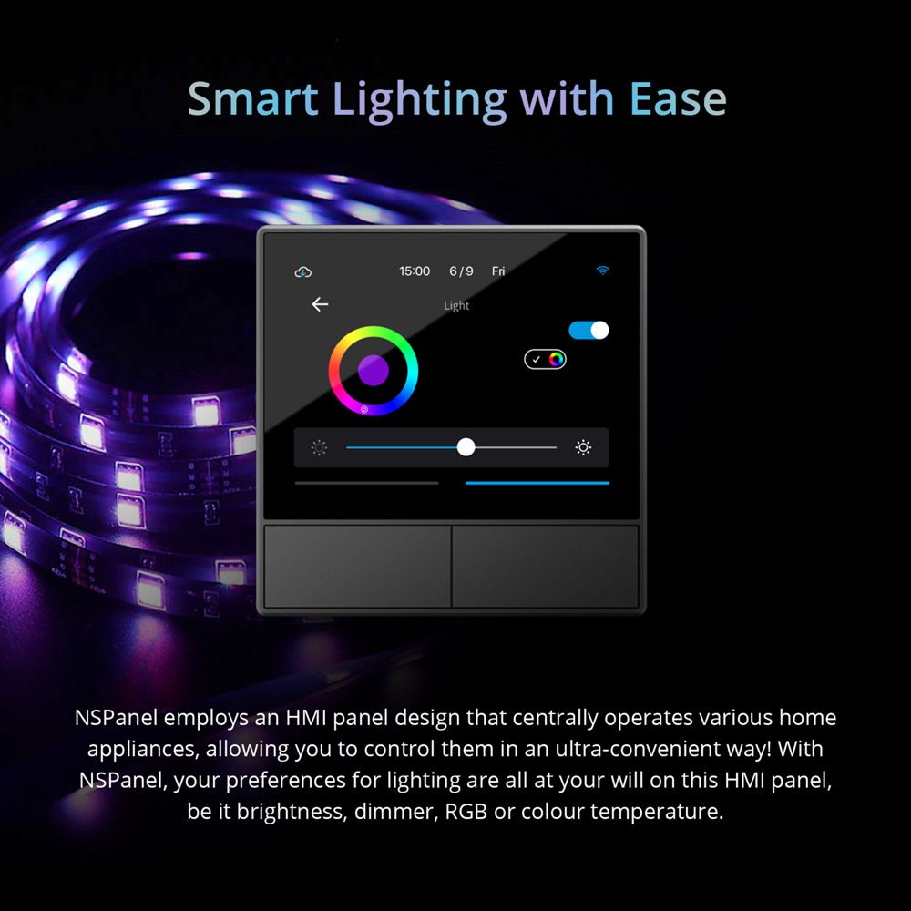 SONOFF NSPanel Interruptor Inteligente de Escena WiFi Control Todo-en-Uno con Pantalla Táctil para Automatización del Hogar Inteligente