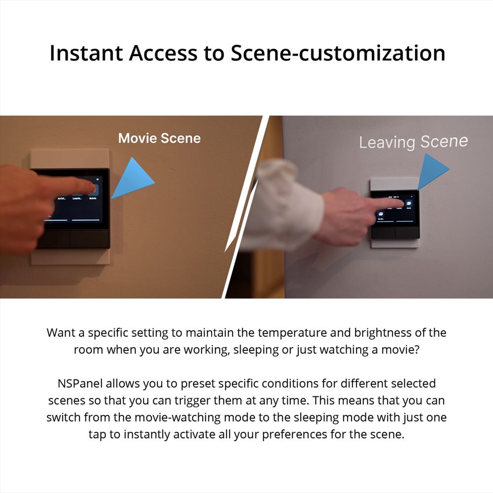 SONOFF NSPanel Interruptor Inteligente de Escena WiFi Control Todo-en-Uno con Pantalla Táctil para Automatización del Hogar Inteligente