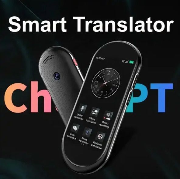 Traductor de Voz A10 con Pantalla HD de 4.1 pulgadas, Compañero de Viaje Multilingüe con Traducción Fluida en Tiempo Real y Sin Conexión
