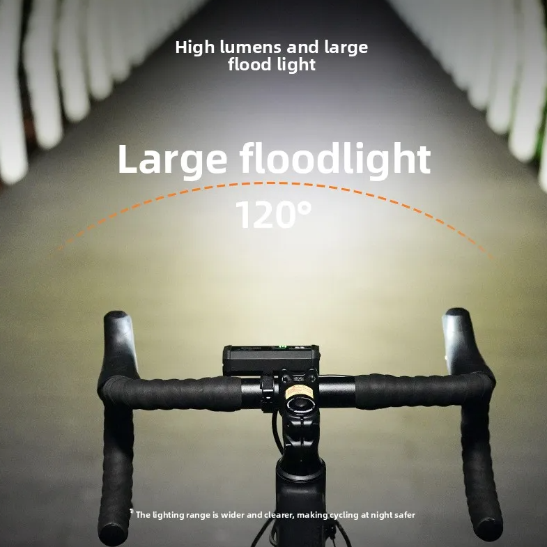 ACRUNU Luz LED para bicicleta recargable por USB - Faro delantero de bicicleta con 4 modos