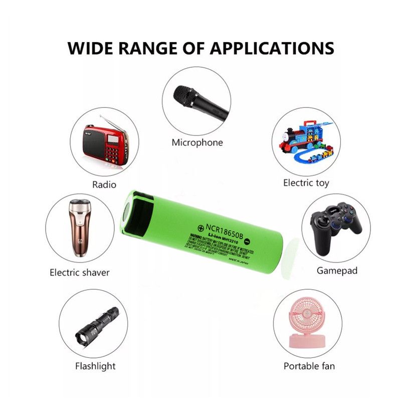 Batería recargable de iones de litio NCR18650B 3400mAh 18650