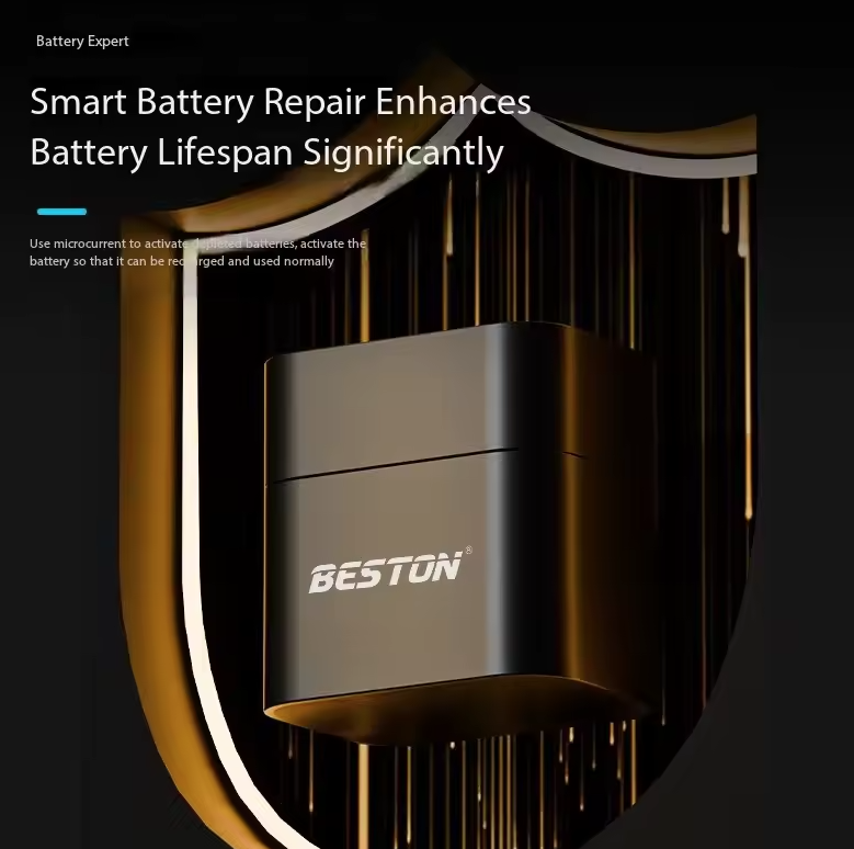 Beston Cargador Inteligente 8 Ranuras para Pilas AA 1.5V Li-ion 3600mWh Recargables. ¡Carga Rápida!