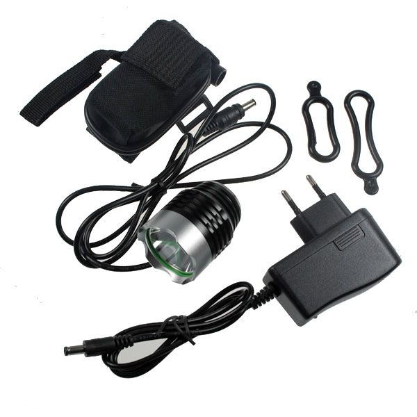 EternalFire BH01 T6 Luz de bicicleta LED 1800 lúmenes Impermeable de color negro para seguridad en ciclismo y actividades al aire libre