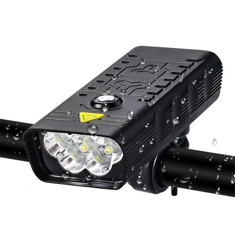 TK5 Luz Delantera de Bicicleta 5000 Lúmenes Recargable USB Impermeable Super Brillante con Múltiples Modos para Ciclismo