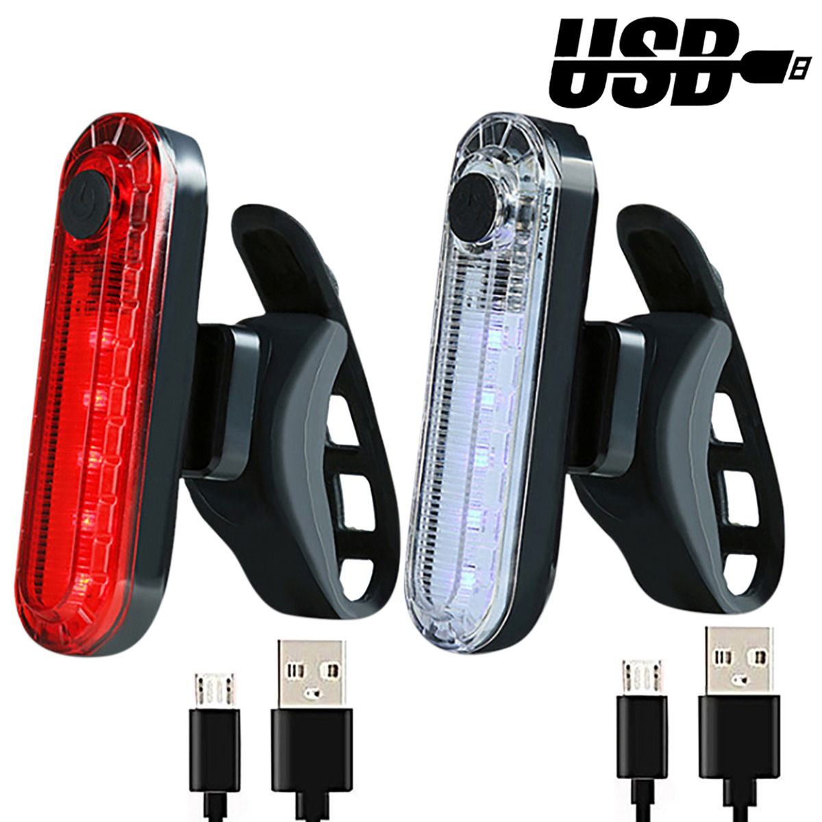 Luz trasera de bicicleta recargable por USB, ultra brillante, con tecnología LED y diseño compacto para seguridad en ciclismo
