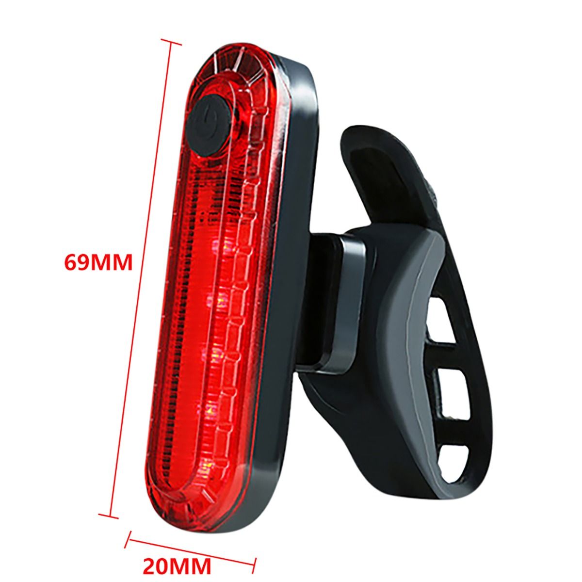 Luz trasera de bicicleta recargable por USB, ultra brillante, con tecnología LED y diseño compacto para seguridad en ciclismo