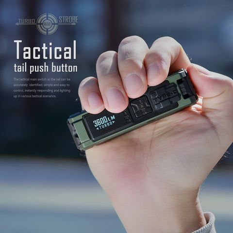 IMALENT BL50 3600 lúmenes Linterna EDC compacta recargable por USB-C con pantalla OLED para aventuras al aire libre