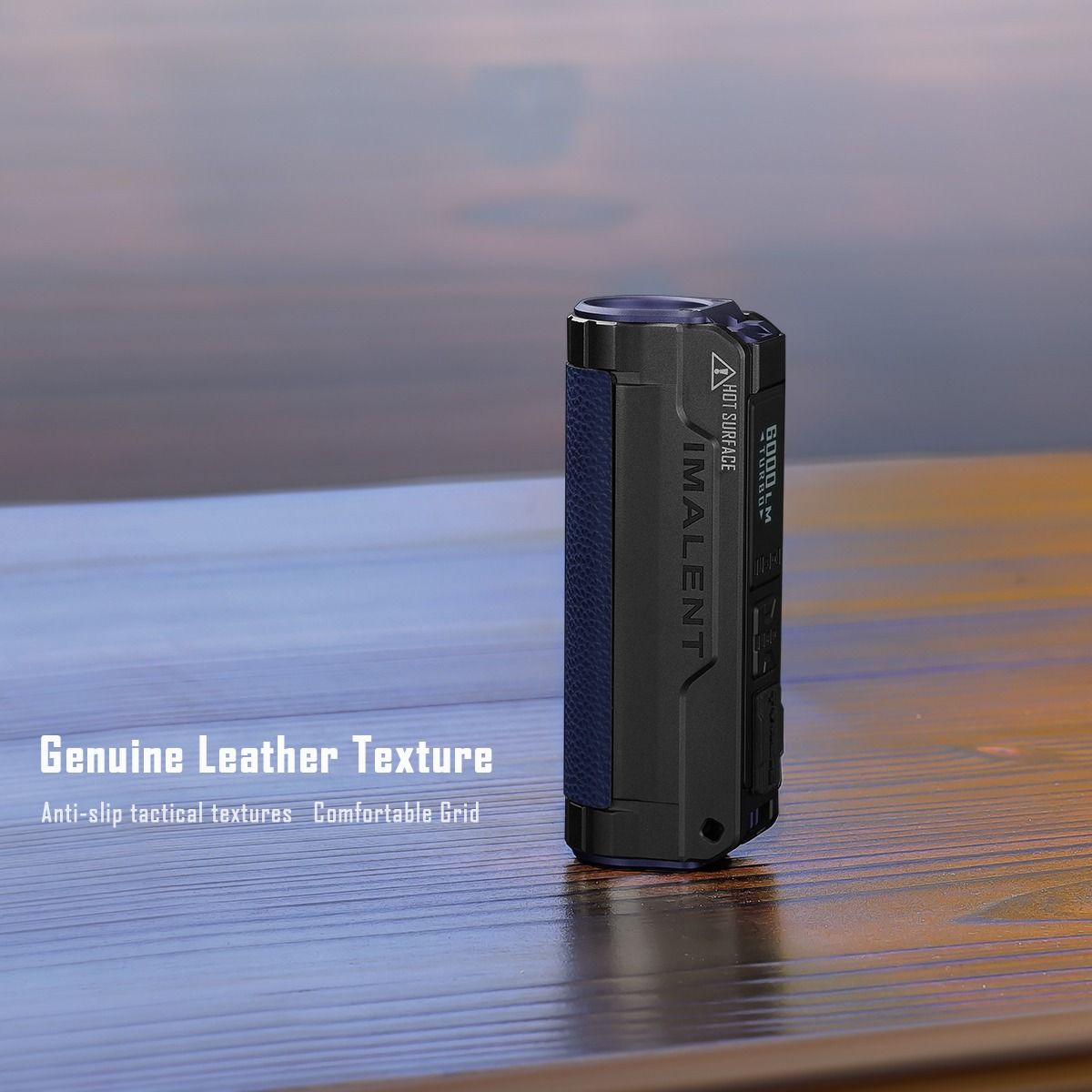 IMALENT BL70 Linterna LED EDC 6000 Lúmenes, USB-C Recargable, Pantalla OLED, Iluminación Portátil para Aventura.