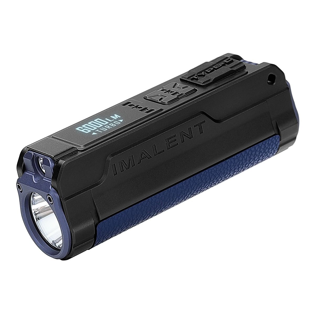 IMALENT BL70 Linterna LED EDC 6000 Lúmenes, USB-C Recargable, Pantalla OLED, Iluminación Portátil para Aventura.