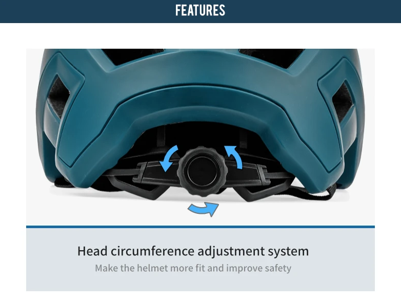 BATFOX Casco de bicicleta de montaña Tecnología In-Mold ligera Tamaño ajustable para adultos y jóvenes