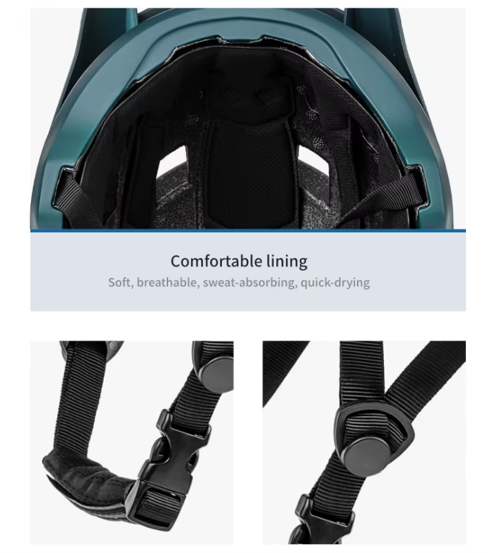 BATFOX Casco de bicicleta de montaña Tecnología In-Mold ligera Tamaño ajustable para adultos y jóvenes