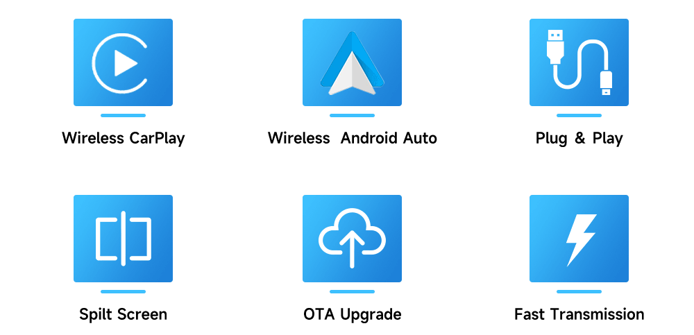 CarlinKit 2air 5.0 Adaptador Inalámbrico CarPlay Android Auto Integración sin fisuras Compatibilidad multiplataforma