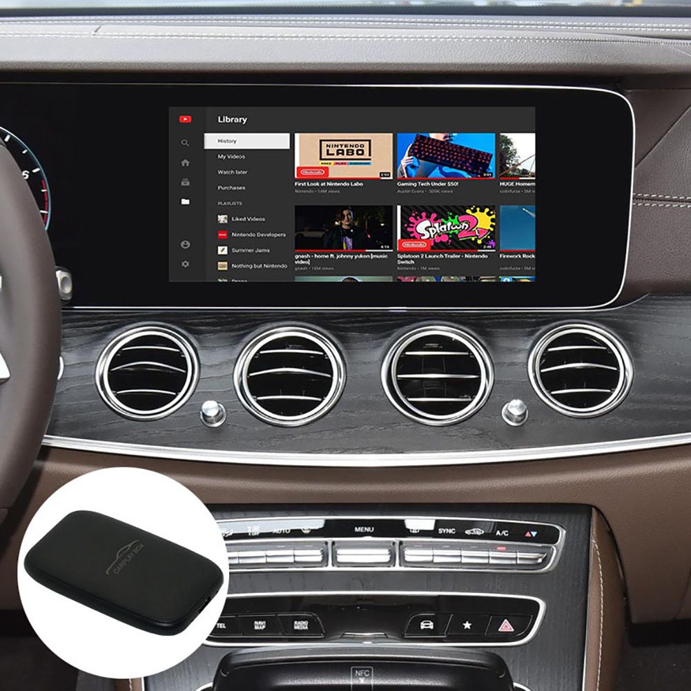 Caja CarPlay Inalámbrica Adaptador Android Auto con YouTube Netflix Entretenimiento en el Coche Sin Cable