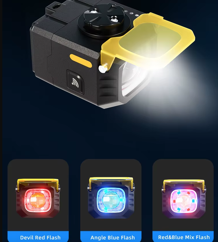 Nitebeam Faro Delantero de Bicicleta con Cable de Corte Colgante, 30W de Iluminación Potente, Aluminio Duradero, Operación Sin Manos