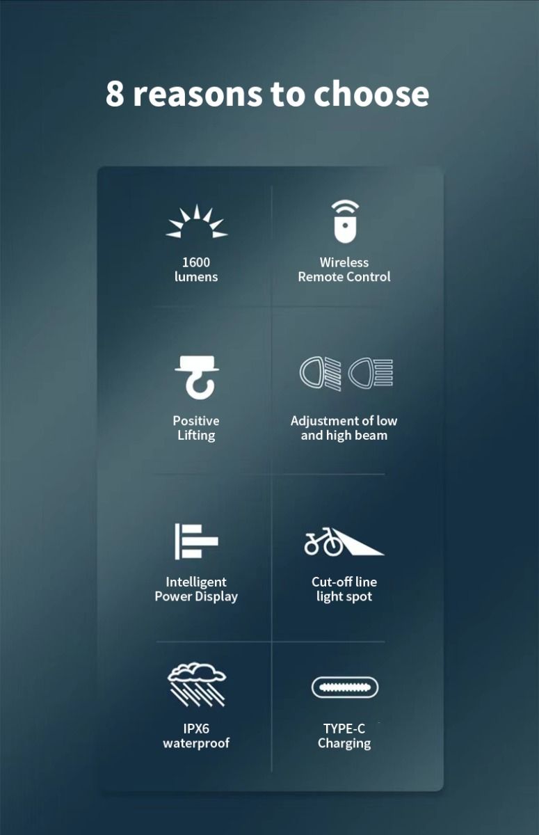 Magicshine CBL1600 Luz LED MTB 1600 lúmenes para bicicleta con montaje en manillar y control remoto