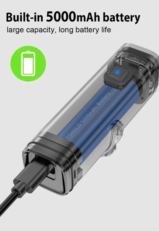 TOWILD CL1600 luz bicicleta 1600LM impermeable USB recargable control remoto ciclismo nocturno alta luminosidad