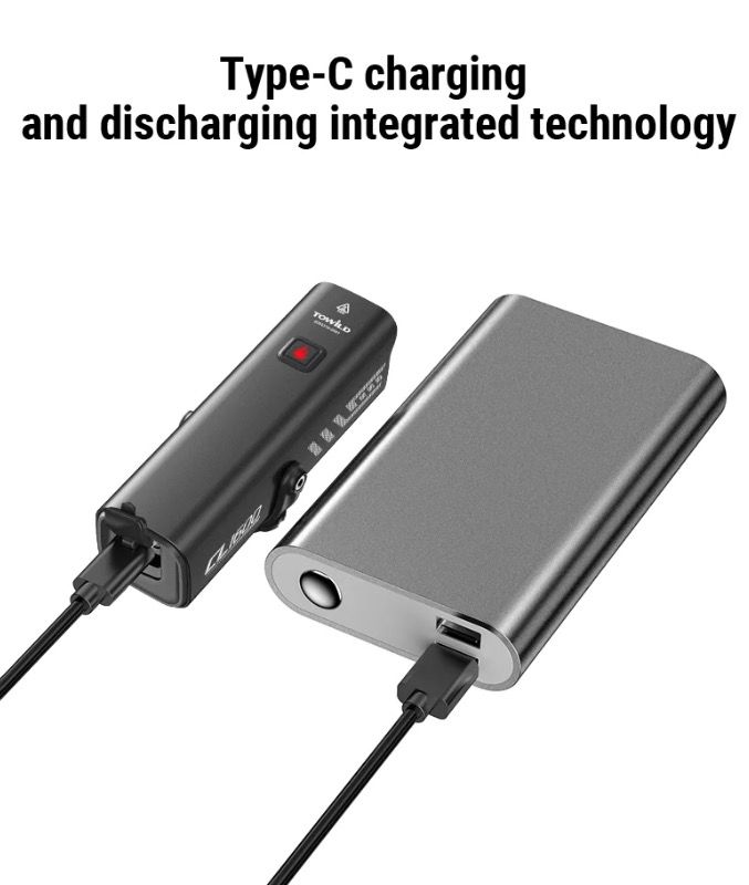 TOWILD CL1600 luz bicicleta 1600LM impermeable USB recargable control remoto ciclismo nocturno alta luminosidad