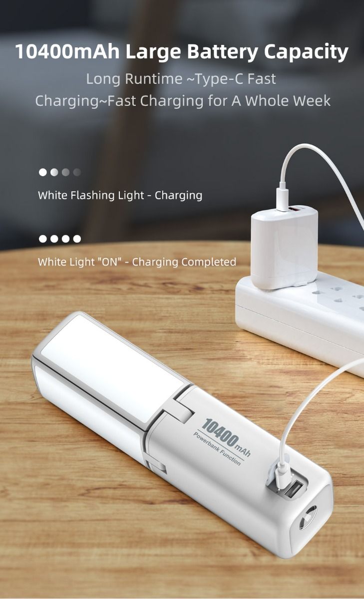 Klarus CL2 750 Lumen Lámpara de Camping de Plegado Libre Portátil, Versátil y Cuidadosa con los Ojos con 7 Modos de Luz