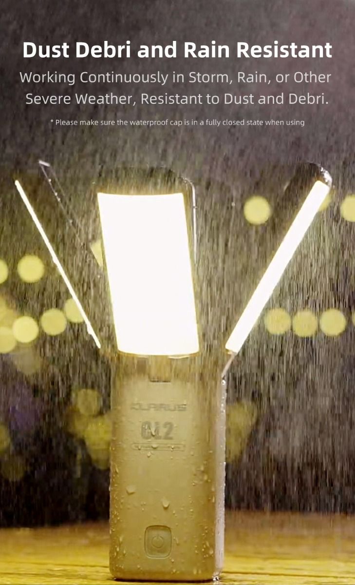 Klarus CL2 750 Lumen Lámpara de Camping de Plegado Libre Portátil, Versátil y Cuidadosa con los Ojos con 7 Modos de Luz