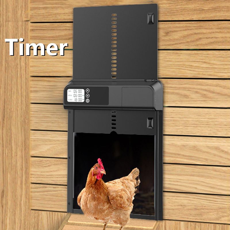 Temporizador Automático Motor de Puerta de Gallinero Instalación Fácil Resistente a la Intemperie Gestión Avícola Inteligente