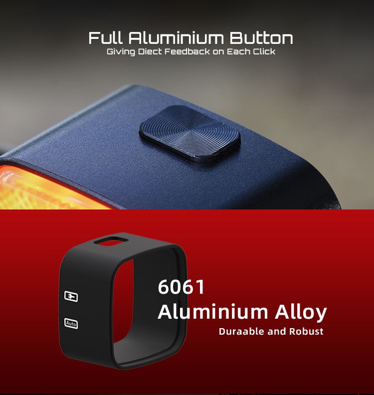 Enfitnix Cubelite III Luz Trasera Inteligente Ultra Brillante Recargable por USB Seguridad para Ciclismo 30 Lúmenes