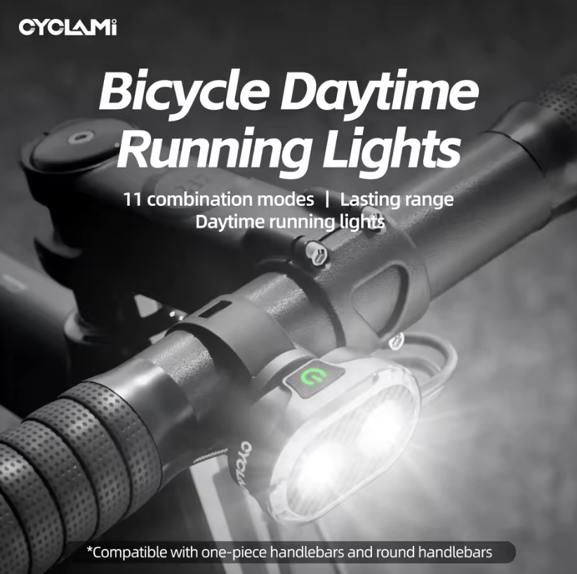 CYCLAMI CY200 Luz trasera LED inteligente con detección de frenado para bicicleta, para paseos nocturnos seguros y ciclismo urbano.