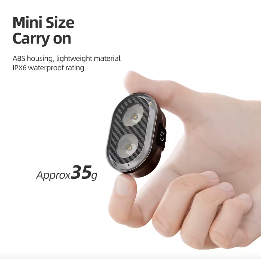 CYCLAMI CY200 Luz trasera LED inteligente con detección de frenado para bicicleta, para paseos nocturnos seguros y ciclismo urbano.