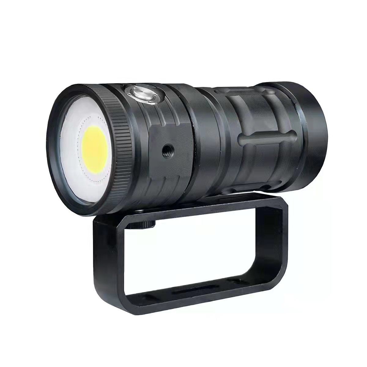 Linterna de buceo D10 luz COB superbrillante 100m impermeable IPX8 de aluminio grado aeronáutico