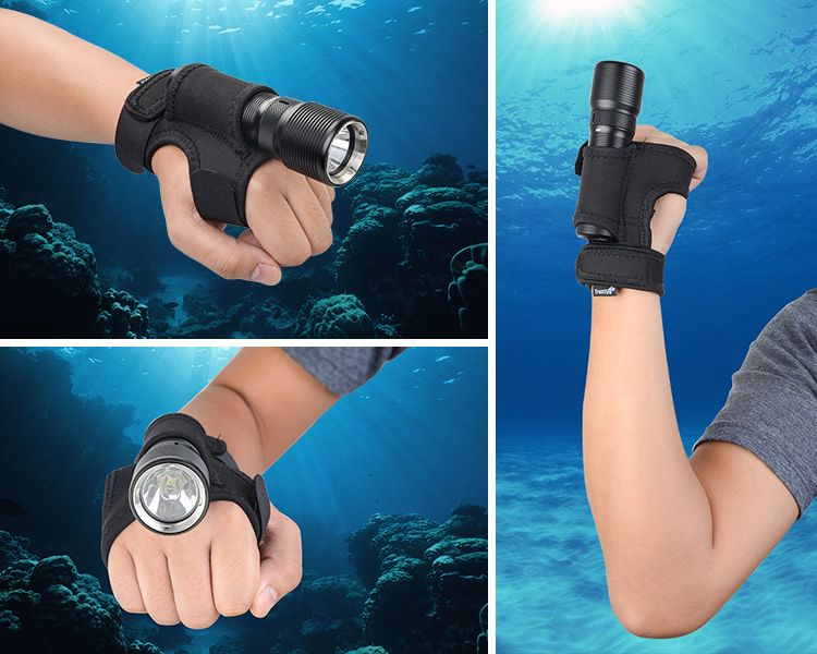 TrustFire TR-DF008 Linterna de buceo LED 700 lúmenes 3 modos Interruptor magnético Durable Impermeable IPX8